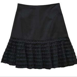 Robert Rodriguez Ruffle Hem A-Line Skirt 0